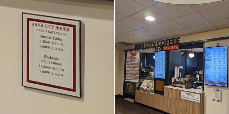 Java City Coffee: St. Luke's Hospital 1026 A Ave NE, Cedar Rapids