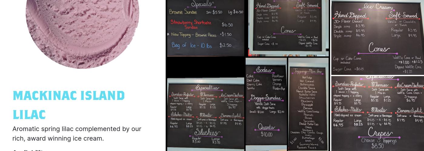 Little Ice Cream House Menu