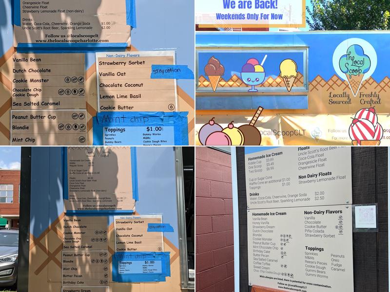 The Local Scoop Menu