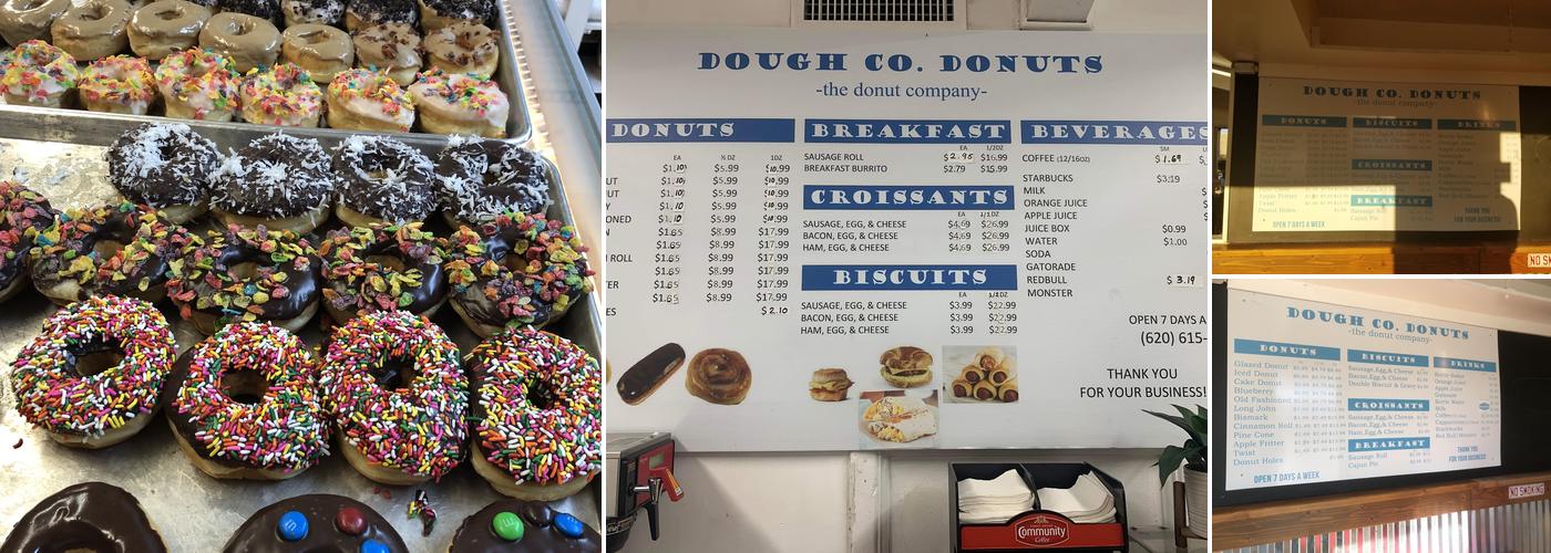 Dough Co. Donuts Menu