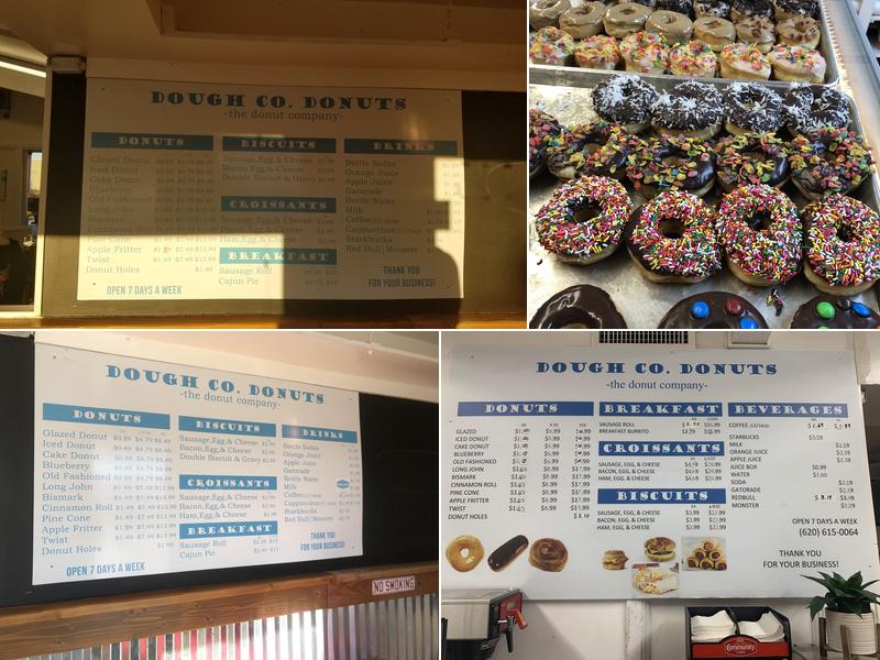Dough Co. Donuts Menu