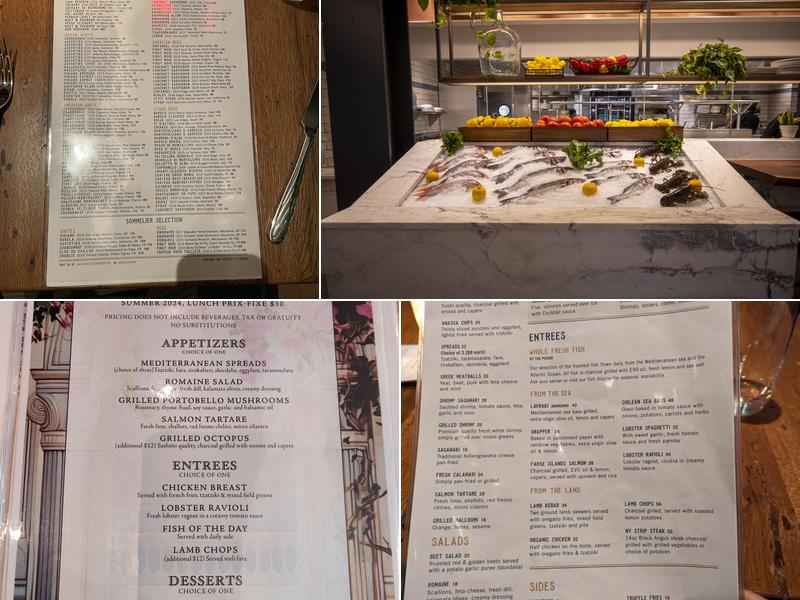 Anassa Taverna Downtown Menu