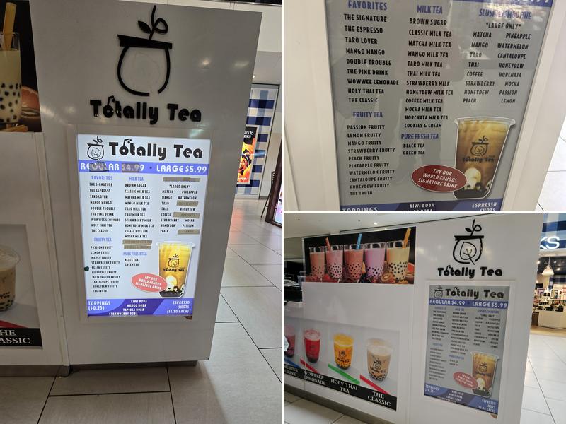 Totally Tea Boba Menu
