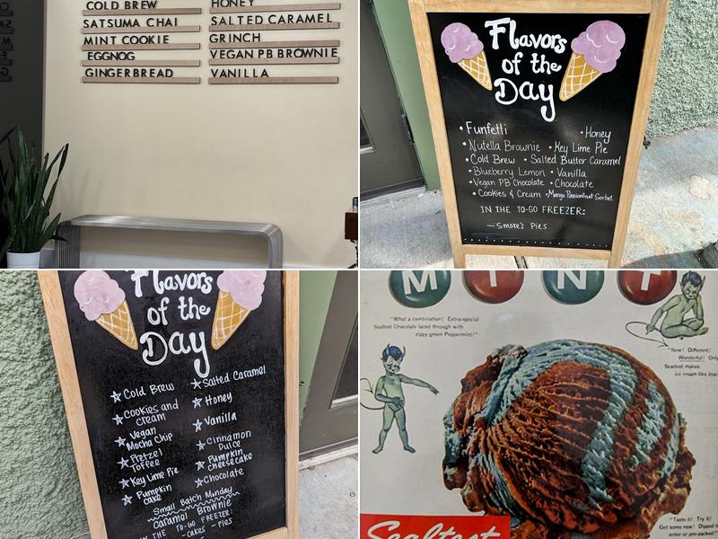 Lucy Boone Ice Cream Menu