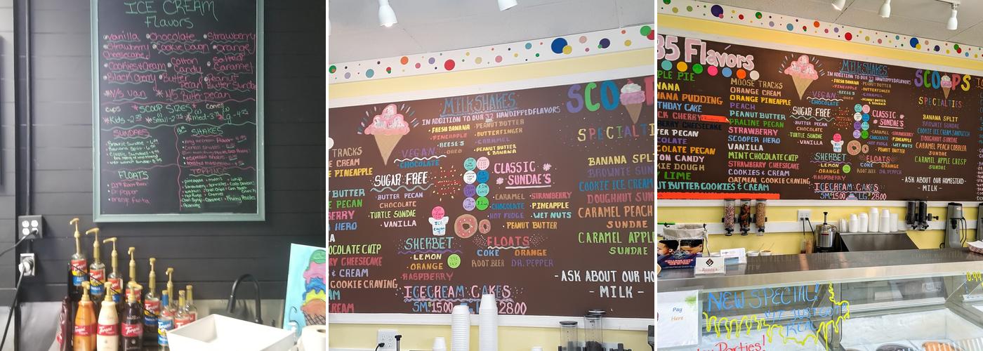 Scoops Coffee and Creamery Menu