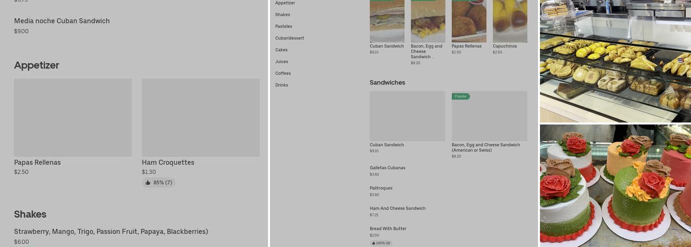 El Fenix Bakery Menu