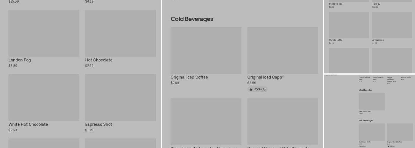 Tim Hortons Menu