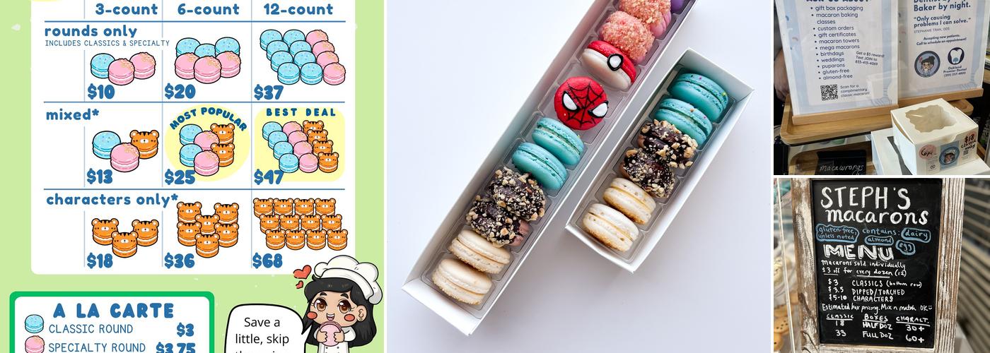 Steph's Macarons Menu
