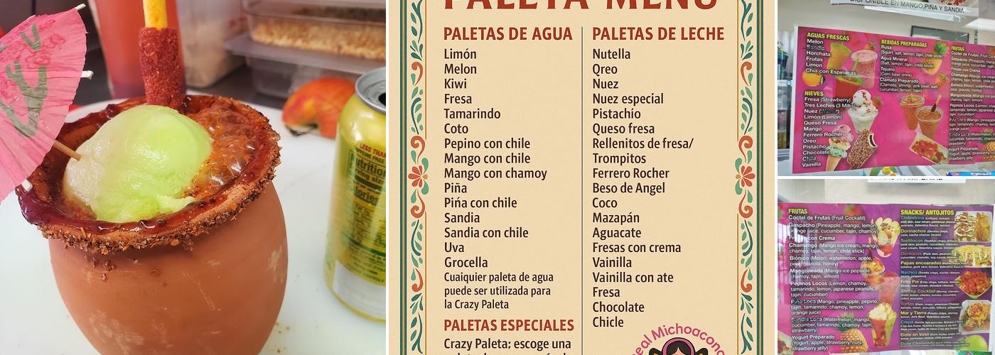 La Real Michoacana Menu