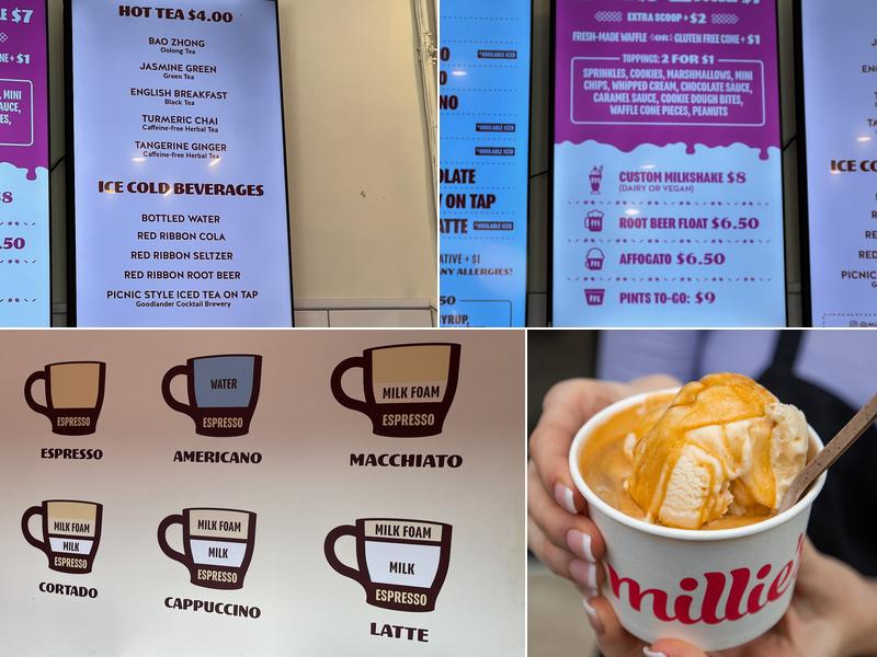 Millie's Coffee 'n' Creamery - Oakland Menu