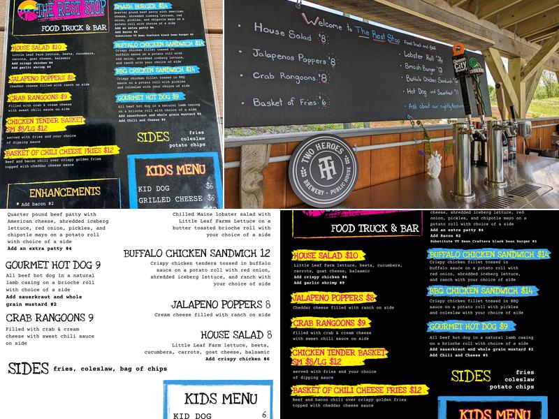 THE REST STOP Menu