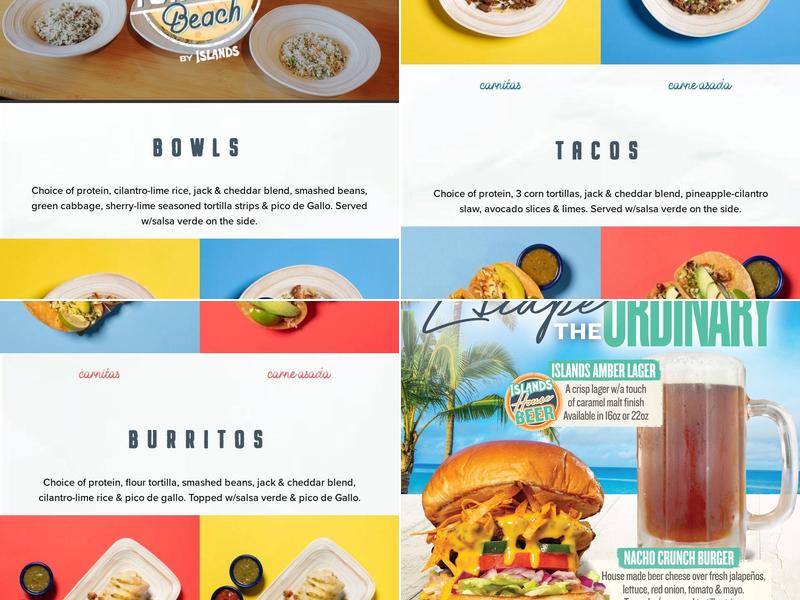 Tortilla Beach Santa Barbara Menu