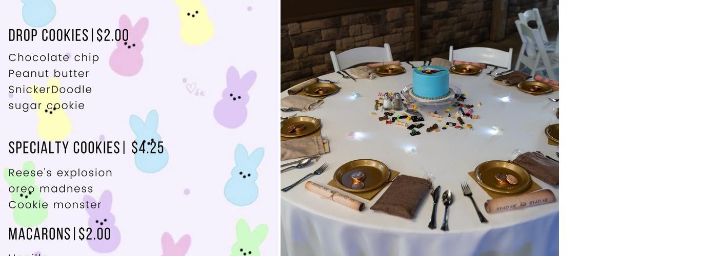 Kathy's Cakery and Treats Menu