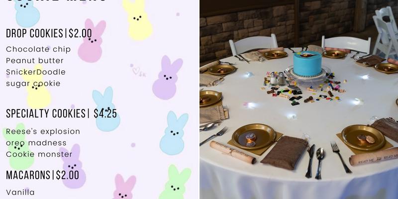 Kathy's Cakery and Treats Menu