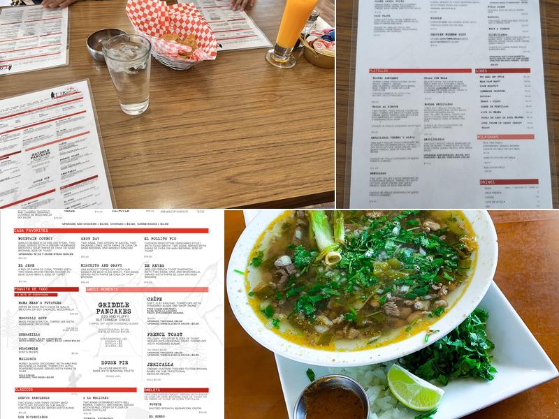 El Rincon Restaurant - Big Bear Menu