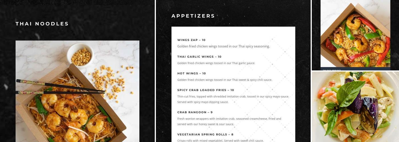 Cilantro Thai Express Menu