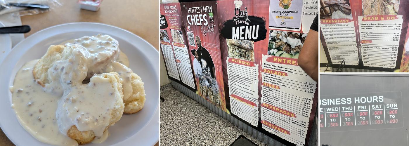 Bartlett Breakfast Factory Menu