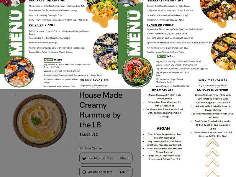 Zero Doubt Kitchen Menu