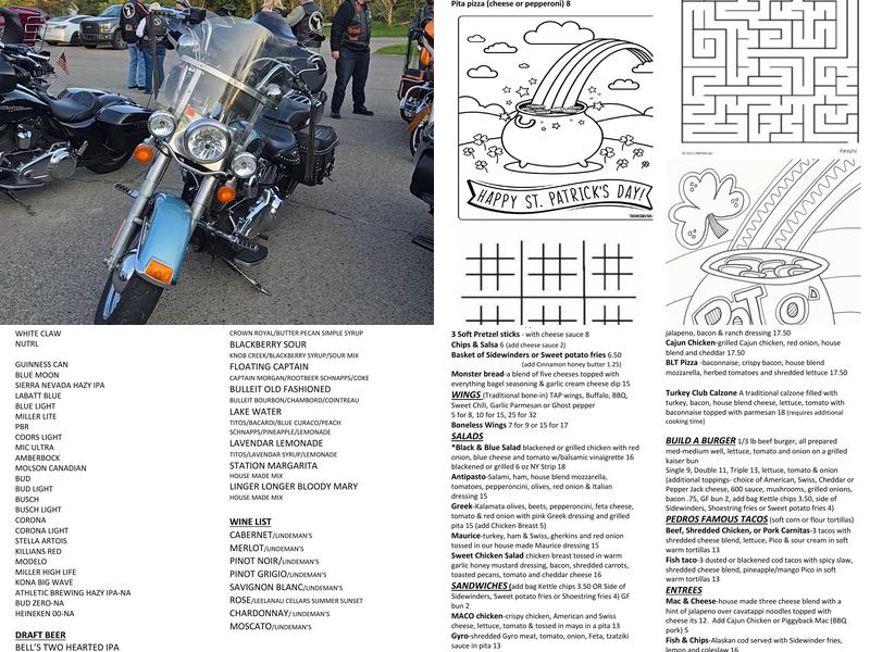 Lakeville Station Menu