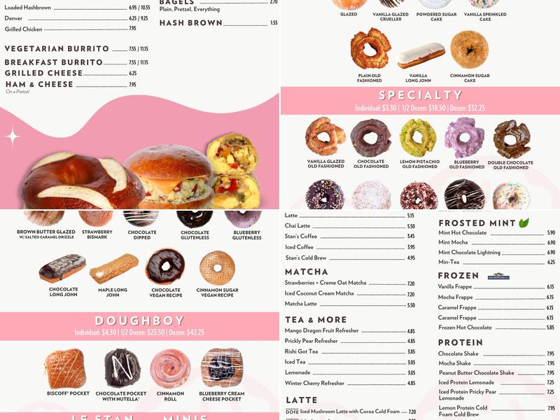 Stan's Donuts & Coffee Menu