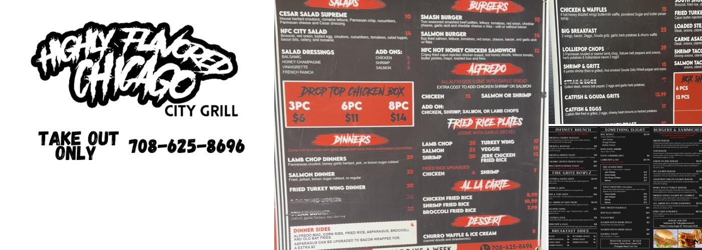 Highly flavored Chicago city grill Menu
