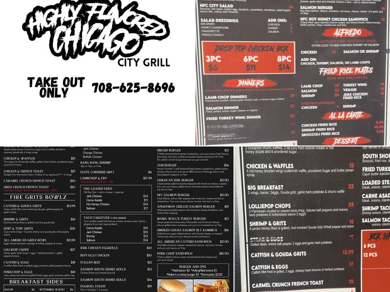 Highly flavored Chicago city grill Menu