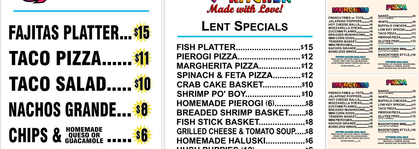 Low Key Kitchen Menu