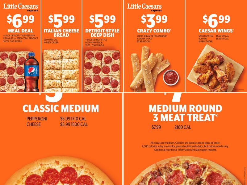 Little Caesars Express Menu