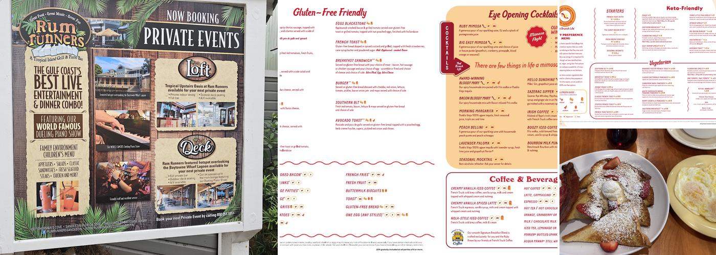 Ruby Slipper Cafe Menu