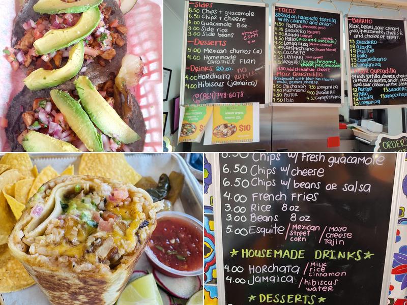 Vida taco Menu