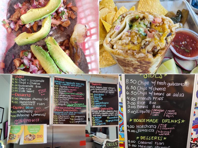 Vida taco Menu
