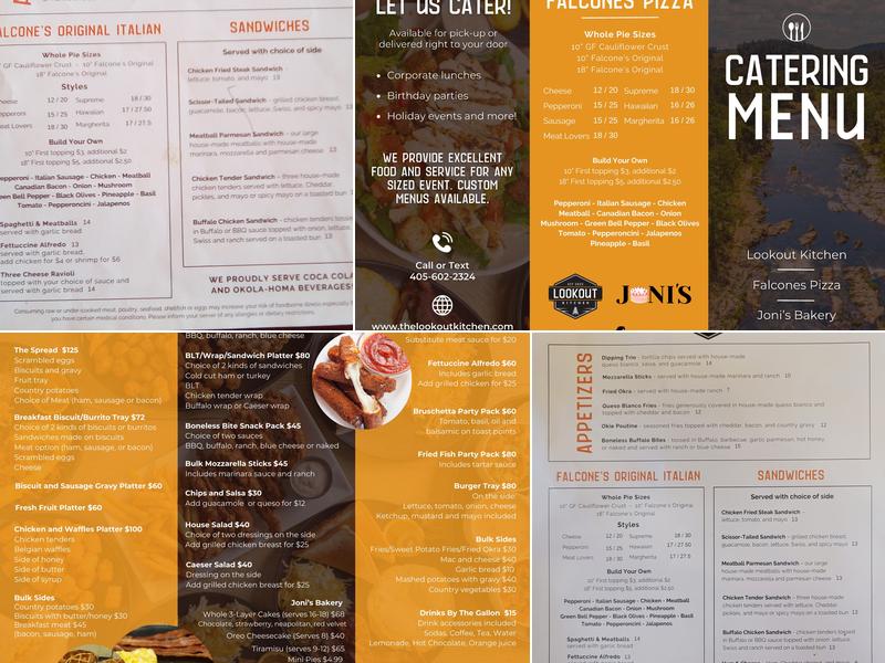 The Lookout Kitchen Menu