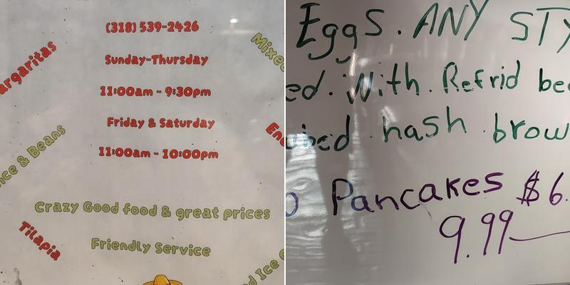 El Nopal Mexican Restaurant & Bar Menu