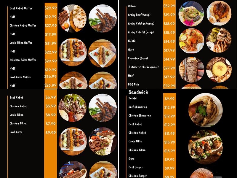 Sumer Nights Menu