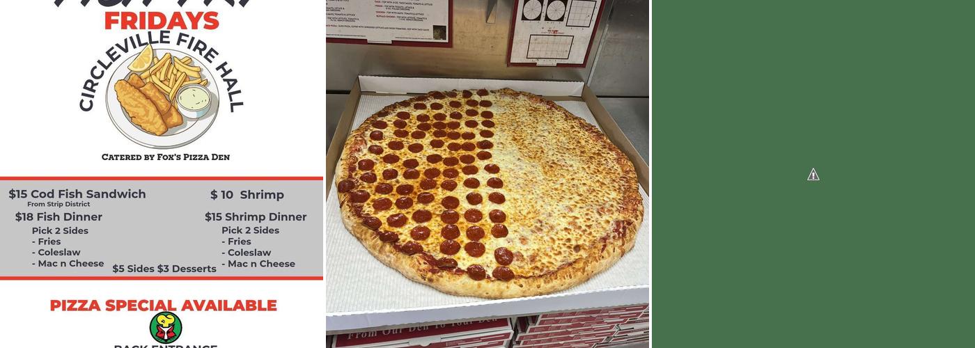 Fox's Pizza Menu