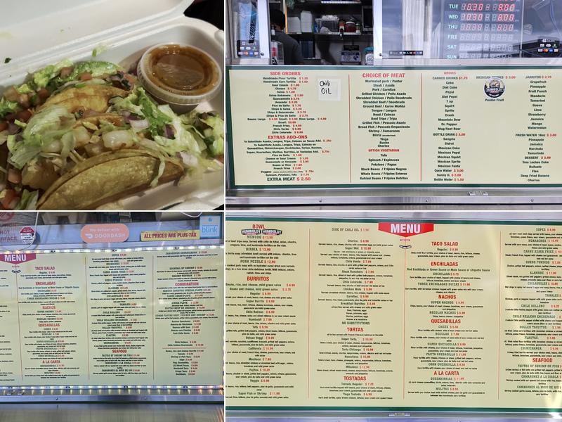 Tacos Humboldt Menu