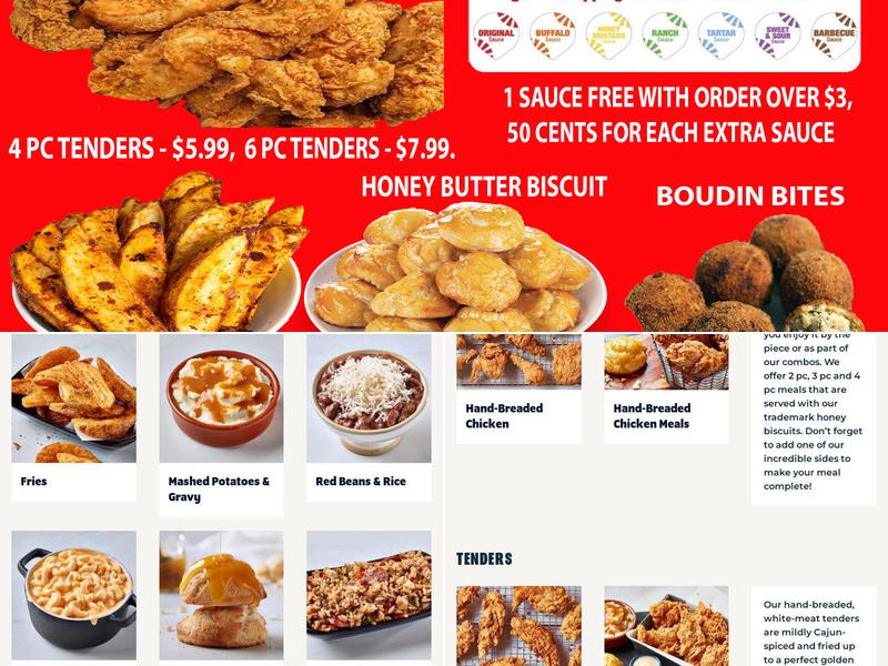 Krispy Krunchy Chicken Menu