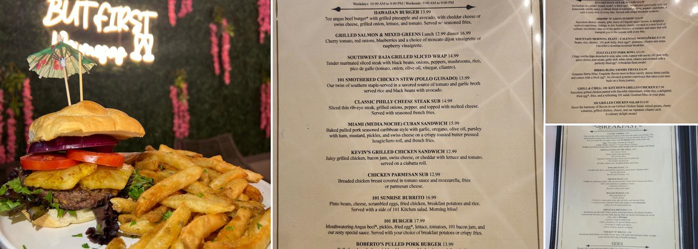 101 Kitchen Menu