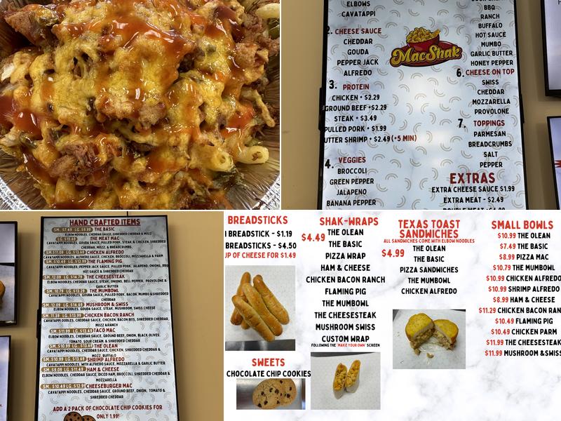 MacShak Menu