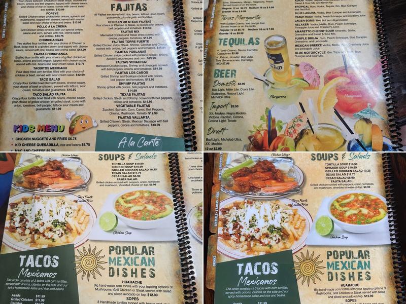 La Mesa Mexican restaurant Menu