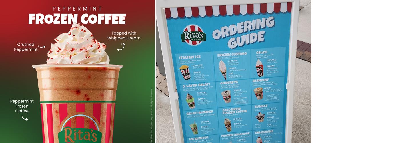 Rita's Italian Ice & Frozen Custard Menu