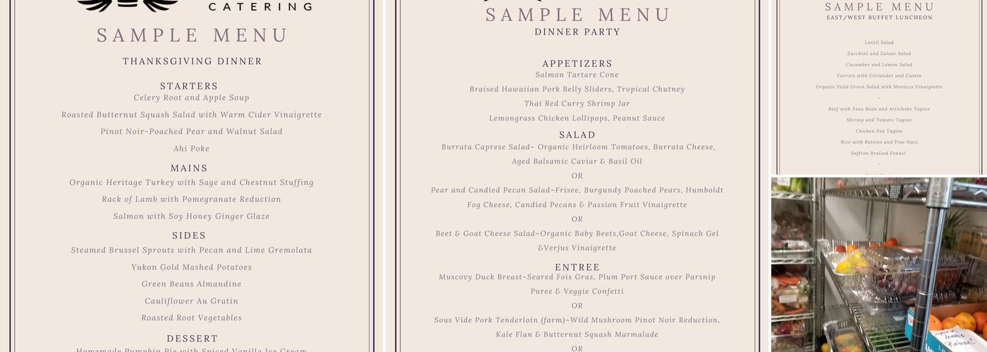 Cloud 9 Catering Menu