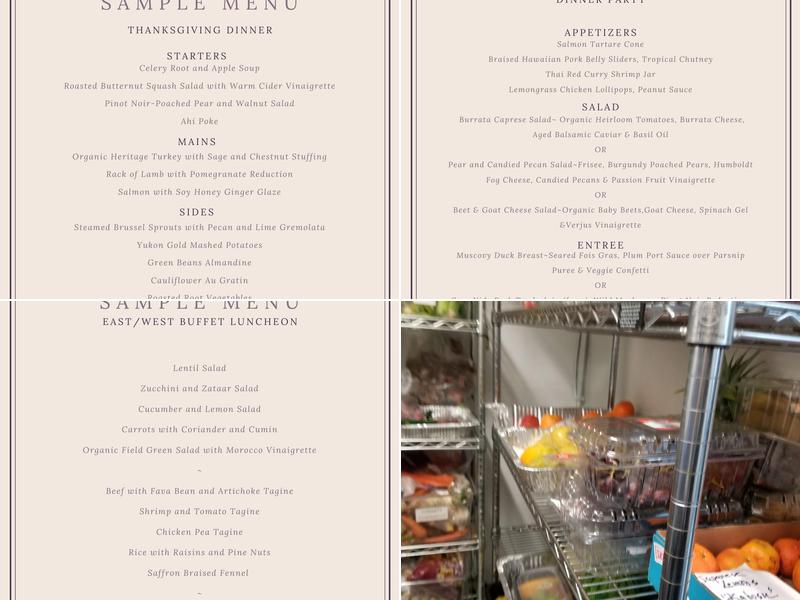 Cloud 9 Catering Menu