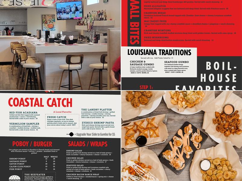 Pinchers Menu