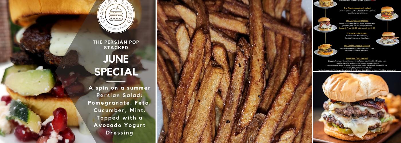 Smashed N' Stacked Menu