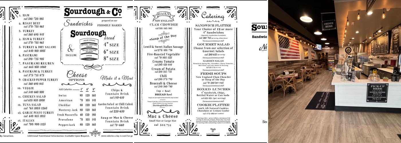 Sourdough & Co. Iron Point Menu