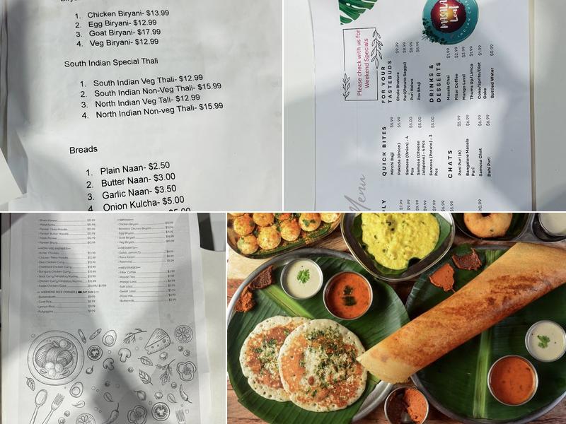 Masala Leaf Indian Cuisine Menu