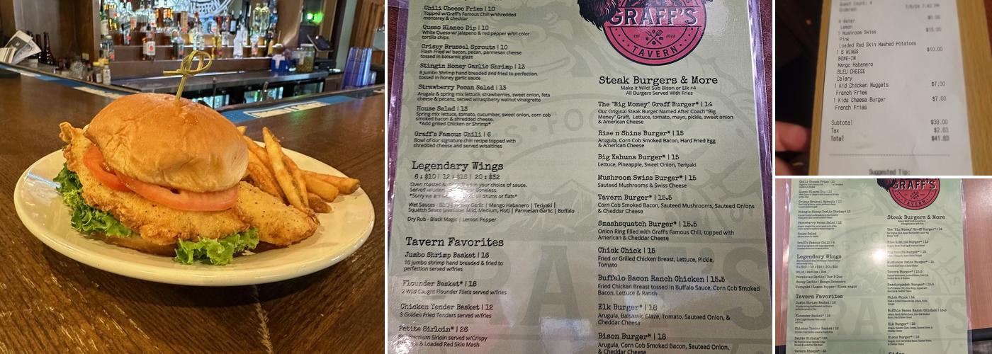 Graff's Tavern Menu