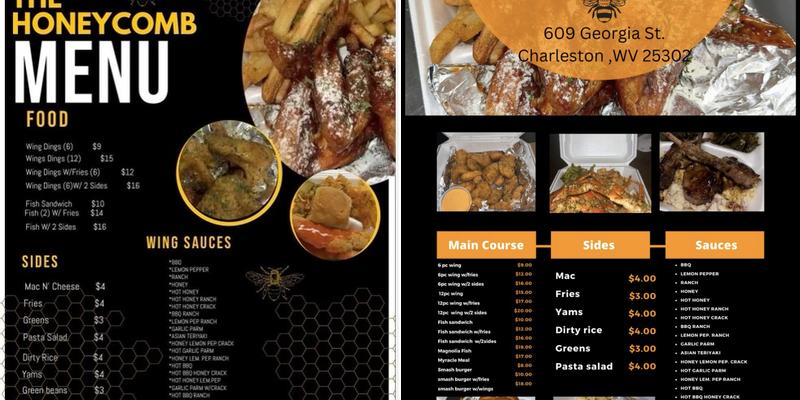 The Honeycomb LLC Menu