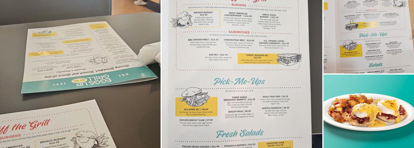 Eggs Up Grill Menu